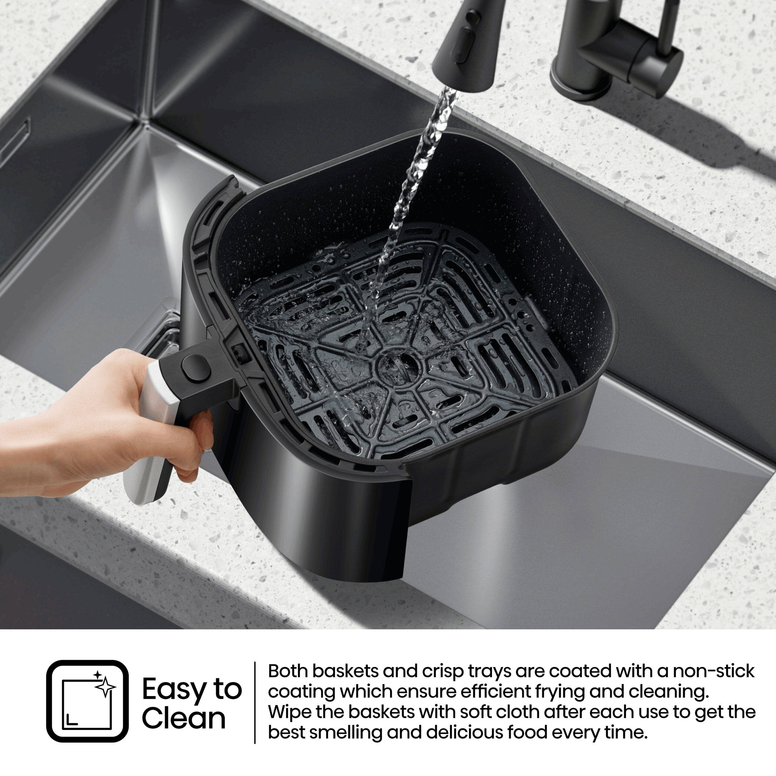 Hisense H08AFBK1S1 | 8L Manual Air Fryer - Image 12