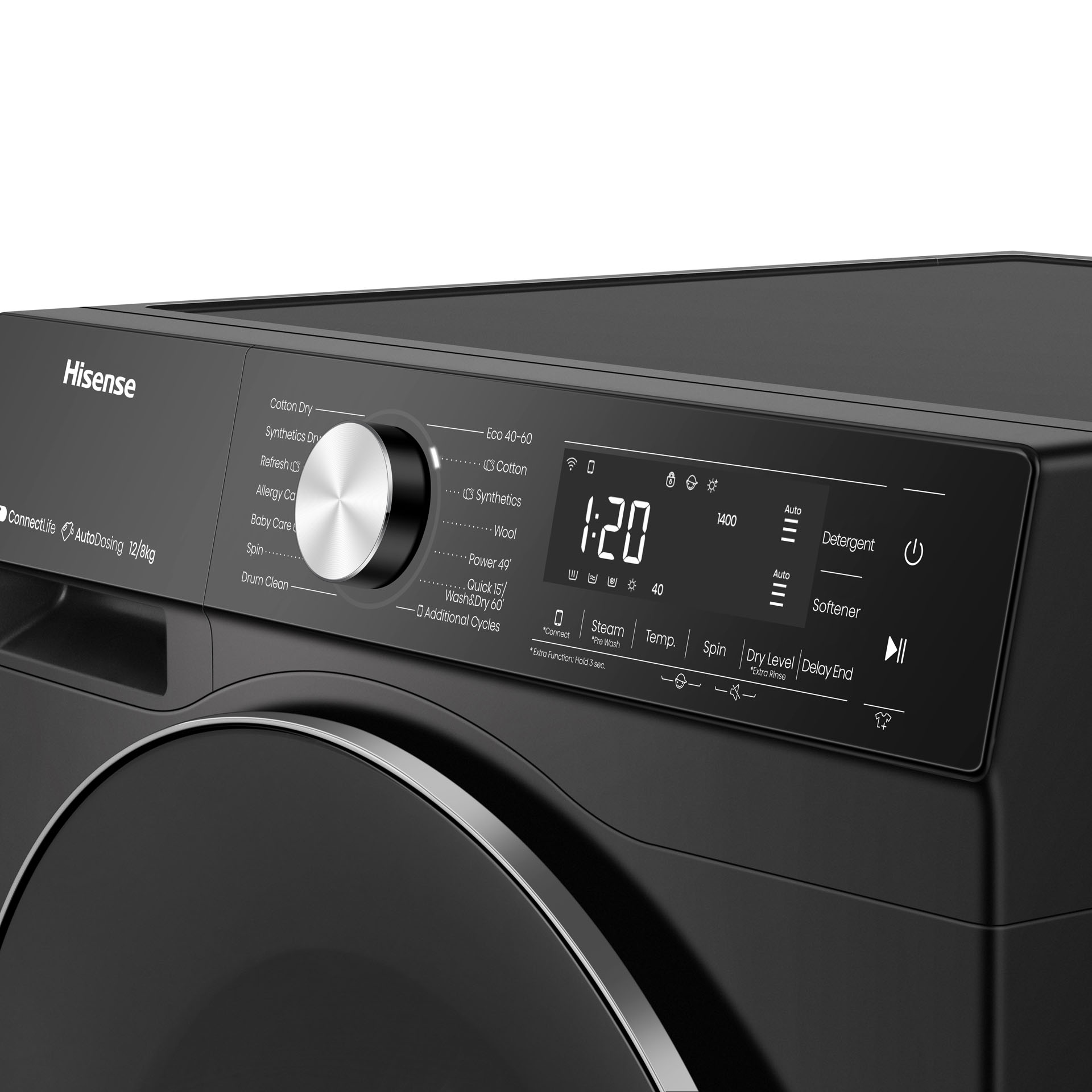 Hisense WD5S1245BB | 5S Series 2 in 1 Washer(12kg) & Dryer(8kg) - Image 4